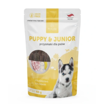 POKUSA przysmaki dla szczeniąt Puppy&Junior cielęcina banan 60 g